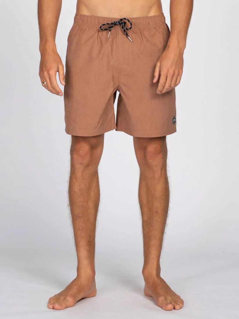 Rusty Dynamic Elastic Boardshort - Beaver Brown Rusty Australia, 36 / Beaver Brown