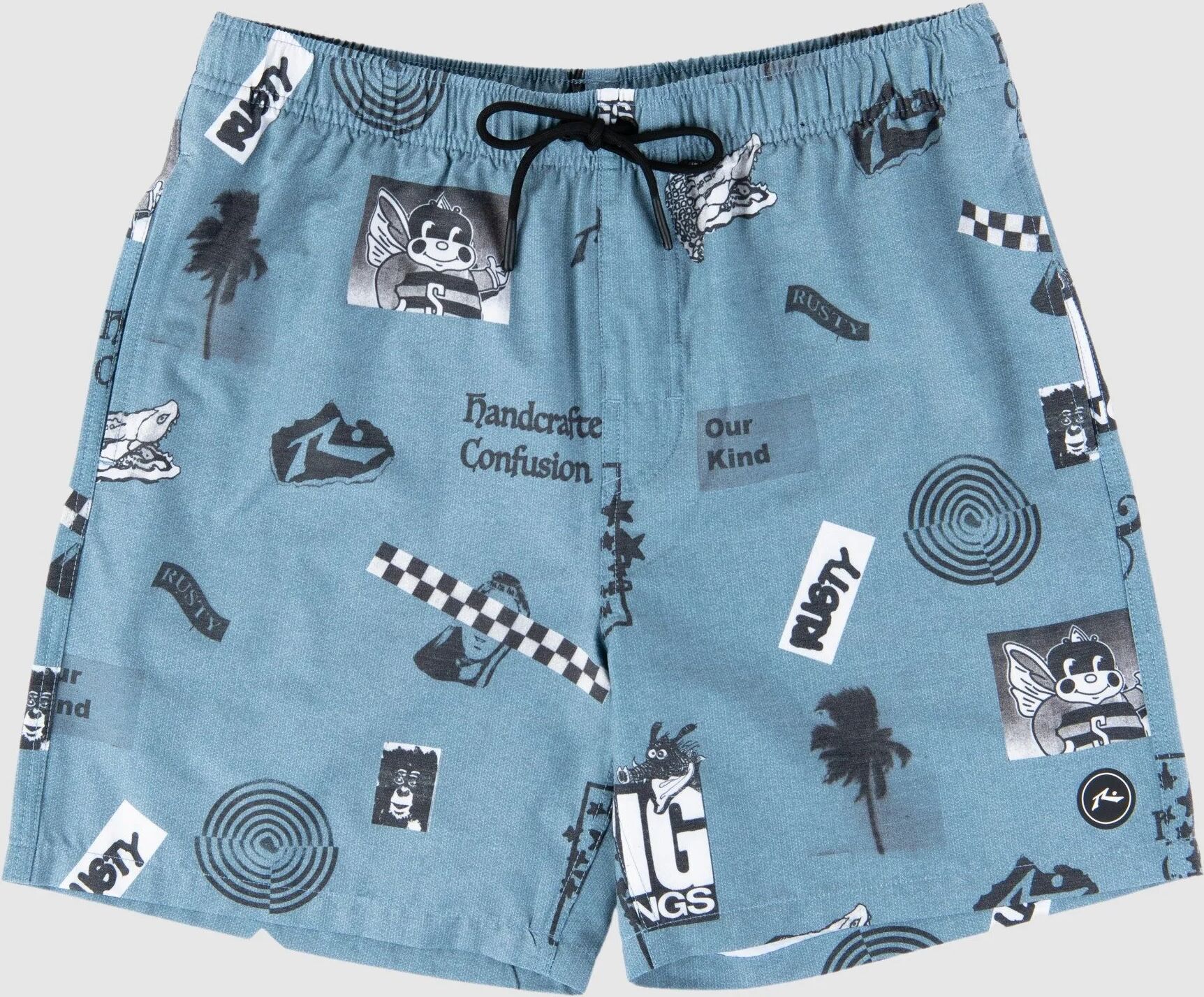 Rusty Triple Point Elastic Boardshort - China Blue Rusty Australia, 32 / China Blue