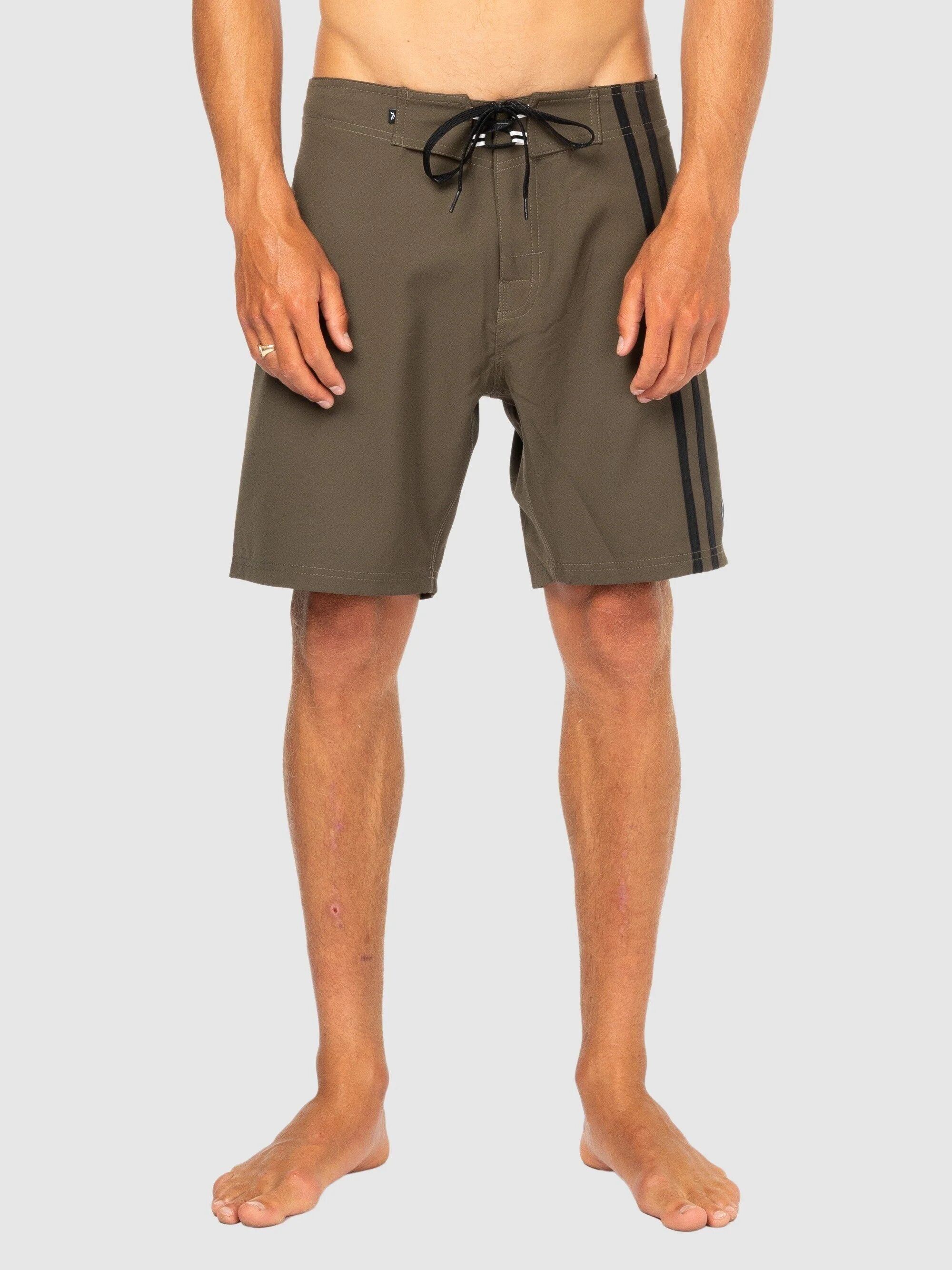 Rusty Stripe Tease Boardshort - Shadow Army Rusty Australia, 36 / Shadow Army