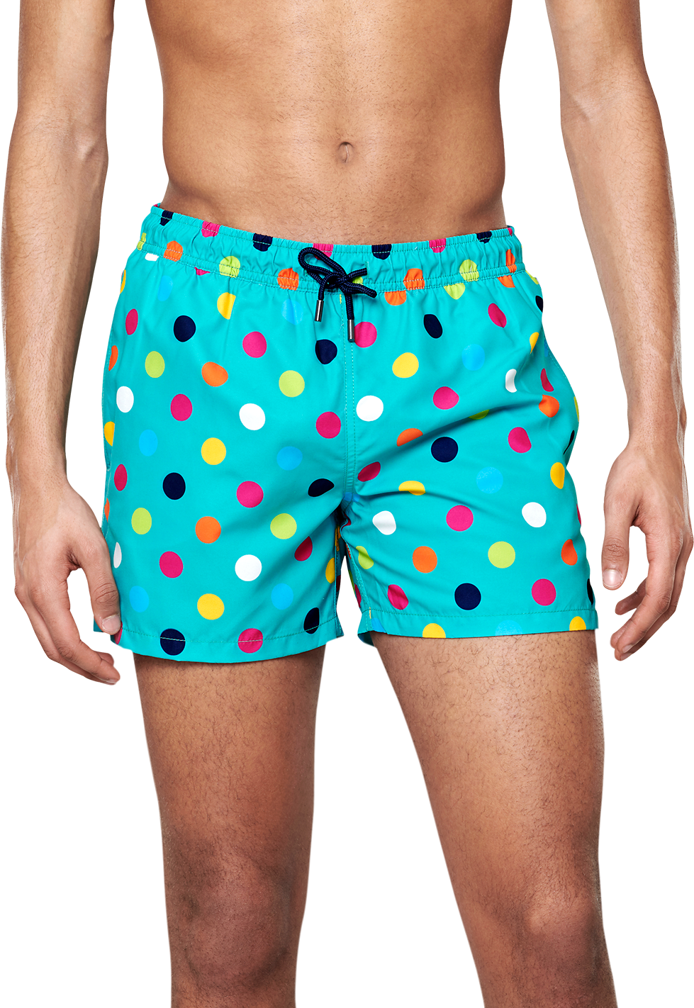 Happy Socks Big Dot Swim Shorts - Green,Pink,Yellow,Turquoise - Men