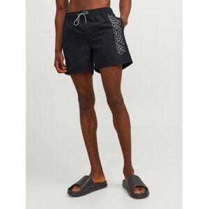 Jack & Jones Badeshorts »JPSTFIJI JJSWIM DOUBLE LOGO SN LY« black  L