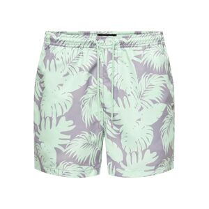 ONLY & SONS Badeshorts »ONSTED LIFE SWIM SHORT FLOWER AOP 2« dress blues  S
