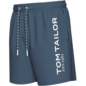 TOM TAILOR Badehose, mit gemusterten Kordeln navy dress blues  M