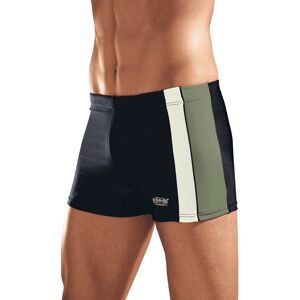 H.I.S Boxer-Badehose, mit Kontrasteinsätzen schwarz-oliv  8