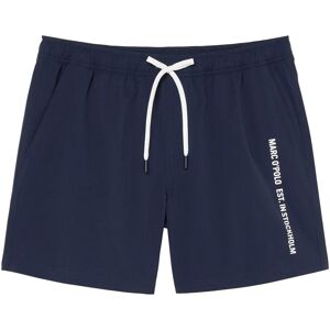 Marc O' Polo Badeshorts, mit seitlichen Taschen und Logoschriftzug navy  L