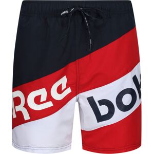 Reebok Badeshorts »Ryan«, (1 St.), asymmetrisch gestreift, geteilter... navy/red/whi  XL (50/52)