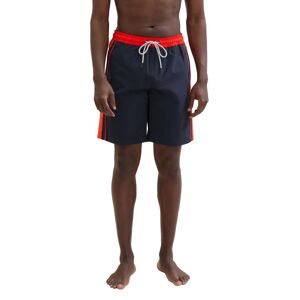 TOM TAILOR Badeshorts, mit Logo-Print am Bein sky captain blue  M