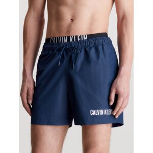 Calvin Klein Swimwear Badeshorts »MEDIUM DOUBLE WB«, mit doppeltem Bund Signature Navy Größe S (48)