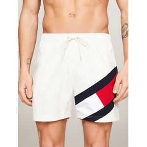 Tommy Hilfiger Swimwear Badeshorts »SF MEDIUM DRAWSTRING«, mit grossem Logo ivory Größe M (50)