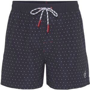 Bugatti Badeshorts, Kordelzug mit Ösen Marine-Weiss Größe S (48)