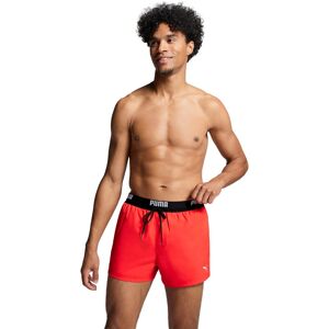 Puma Badeshorts, mit elastischem Logobund red Größe XS