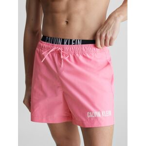 Calvin Klein Swimwear Badeshorts »MEDIUM DOUBLE WB«, mit doppeltem Bund Sachet Pink Größe L (52)