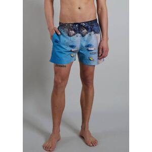 CECEBA Badeshorts, mit tollem Print für warme Sommertage blau-dunkel-multicolor1 Größe 18