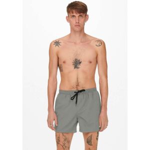 ONLY & SONS Badeshorts »ONSTED LIFE SWIM SHORT GW 1832« Castor Gray Größe M