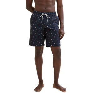 TOM TAILOR Badeshorts, mit seitlichen Eingriffstaschen navy coral summer design Größe L