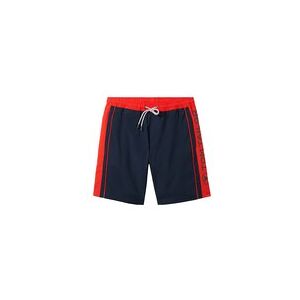 TOM TAILOR Herren Badeshorts mit Colour Blocking, blau, Colour Blocking, Gr. M