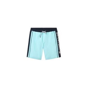 TOM TAILOR Herren Badeshorts mit Colour Blocking, blau, Colour Blocking, Gr. XL