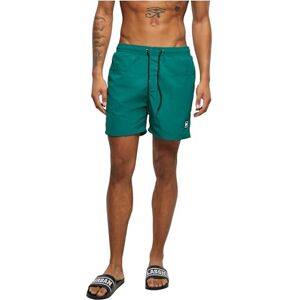 Urban Classics Men's Block Swim Shorts Badehose, Green, M