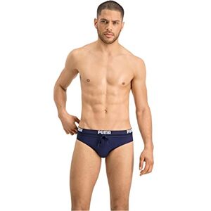 Puma Herren  Logo Heren Zwembrief Swim Briefs, Navy, XL EU