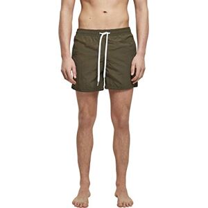 Build Your Brand Mens BY050-Swim Shorts, Olive, 5XL