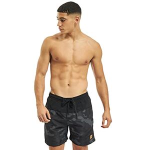 Urban Classics Herren Badehose Block Swim Shorts blk/darkcamo 5XL