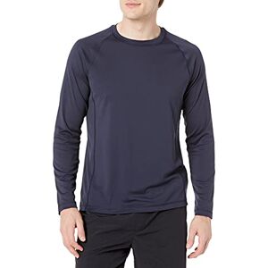 Amazon Essentials Herren Langärmeliges, Schnell Trocknendes Bade-T-Shirt, Dunkles Marineblau, XXL