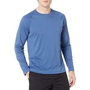 Amazon Essentials Herren Langärmeliges, Schnell Trocknendes Bade-T-Shirt, Blau, M