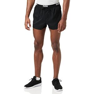 Puma Herren  Korte zwemshorts met logo voor heren Badehose, Schwarz, XXL EU