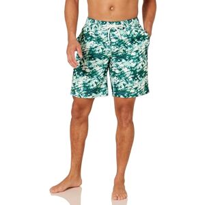 Amazon Essentials Herren Badehose, Schnell Trocknend, 23 cm, Aquagrün Batik, XXL