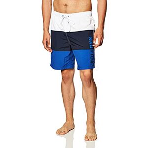 Nautica Herren Quick Dry Classic Logo Tri-Block Series Swim Trunk Badehose, Helles Kobaltblau, X-Large