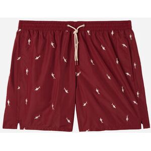 Calzedonia Bade-Boxershorts mit Muster für Herren Formentera Mann Bordeaux Größe L