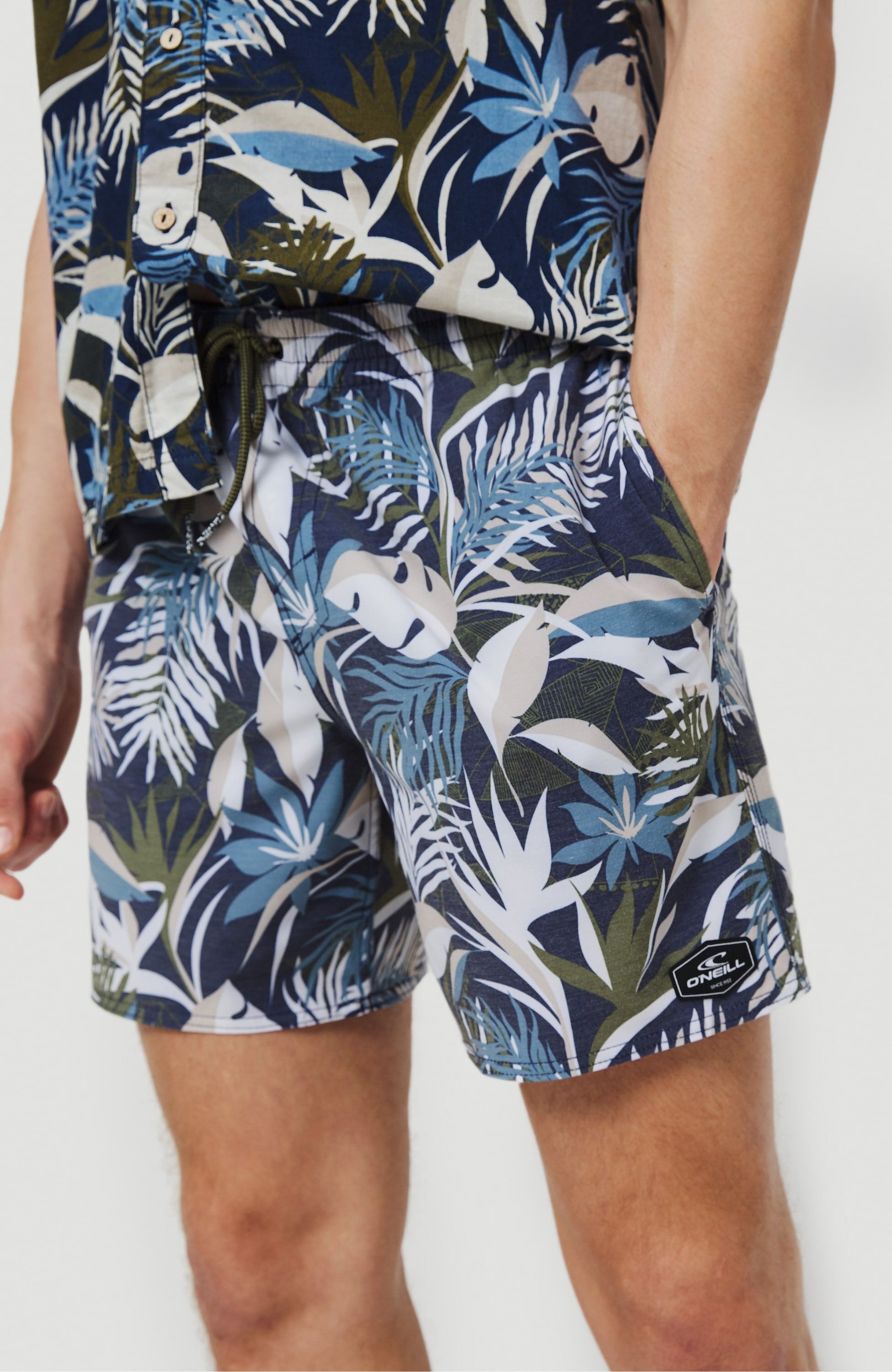 O'Neill Badeshorts »Hawaii floral« blau  L M S XL XS XXL