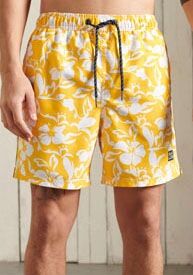 Superdry Badeshorts, im sommerlichen Design gelb  L M S XL XXL