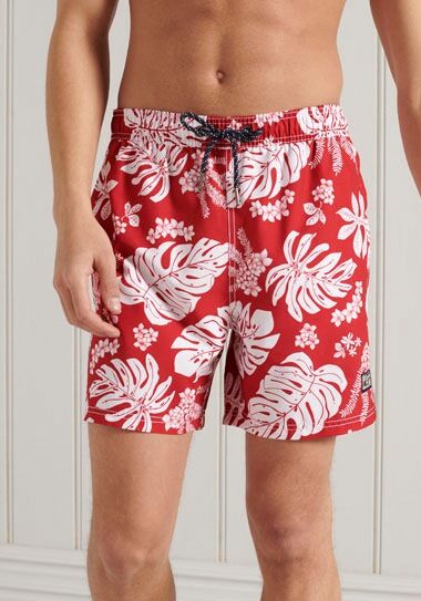 Superdry Badeshorts, im sommerlichen Design rot  L M S XL XXL