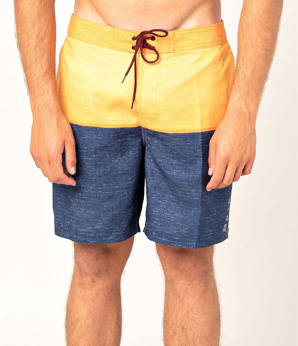 RIP CURL Badeshorts Nu Divide Semi-Elastic BLAU;ORANGE