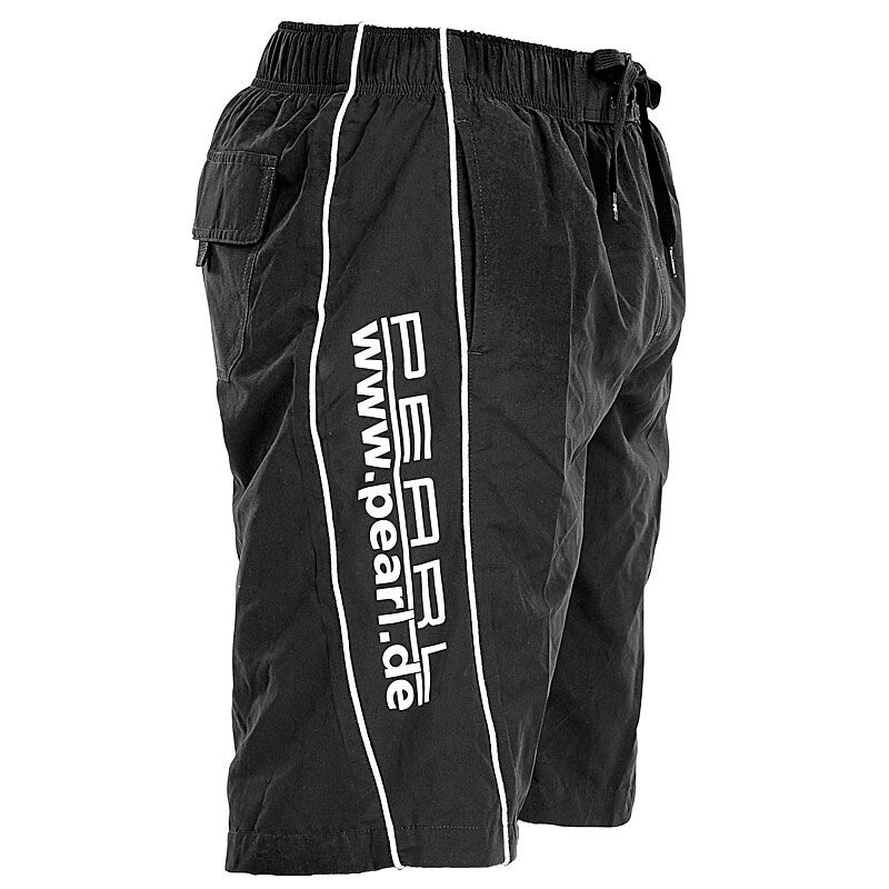 Pearl Lässige Surfer-Badeshorts in Schwarz, Gr. XXL