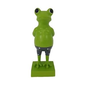 Weitere Dekofigur Frosch mit Badehose 31 x 13 cm grün