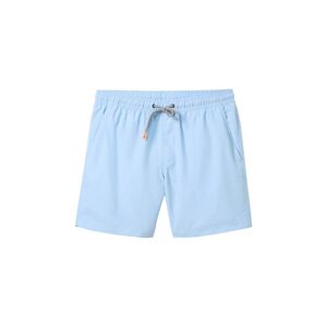 TOM TAILOR DENIM Herren Basic Badeshorts, blau, Uni, Gr. L