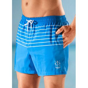 BADER Badeshorts mit Sreifendessin, Microfaser, Größe XXL (60/62), Blau-Weiss