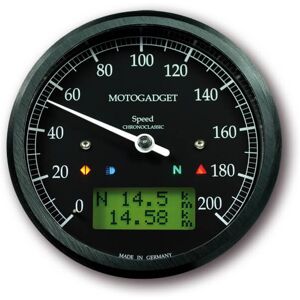 motogadget Tacho Chronoclassic Speedo, schwarz - Schwarz -  - unisex