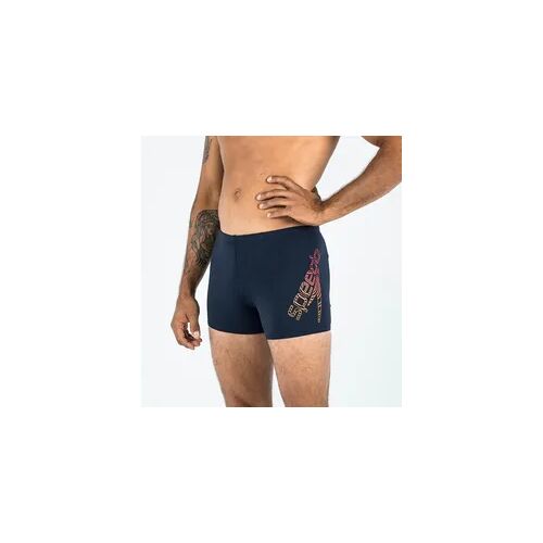 Badehose Boxer Herren Speedo - blau/orange, orange rot schwarz, M