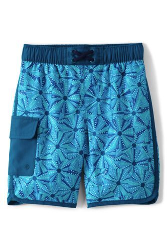 lands end Cargo-Badeshorts, Größe: 122/128, Blau, Leinen, by Lands' End