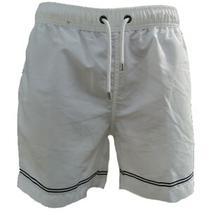 Franks Boardshort Mid White Embroidered M WHITE EMBROIDERED