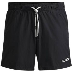 HUGO Ultra-light, quick-dry swim shorts with logo print