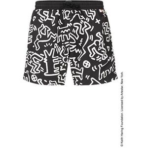 Boss x Keith Haring gender-neutral swim shorts in quick-drying recycled fabric