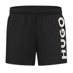 HUGO Quick-dry swim shorts with vertical logo print