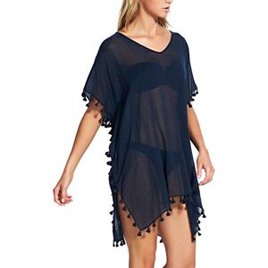 Seafolly Women's Amnesia Kaftan Pareos, Blue (Indigo)