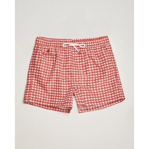 Kiton Printed Nylon Swim Shorts Red men M Rød