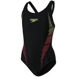 Speedo Placement Muscleback Badedragt Piger Badetøj Sort 128