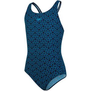 Speedo Boomstar Allover Muscleback Badedragt Piger Badetøj Blå 140